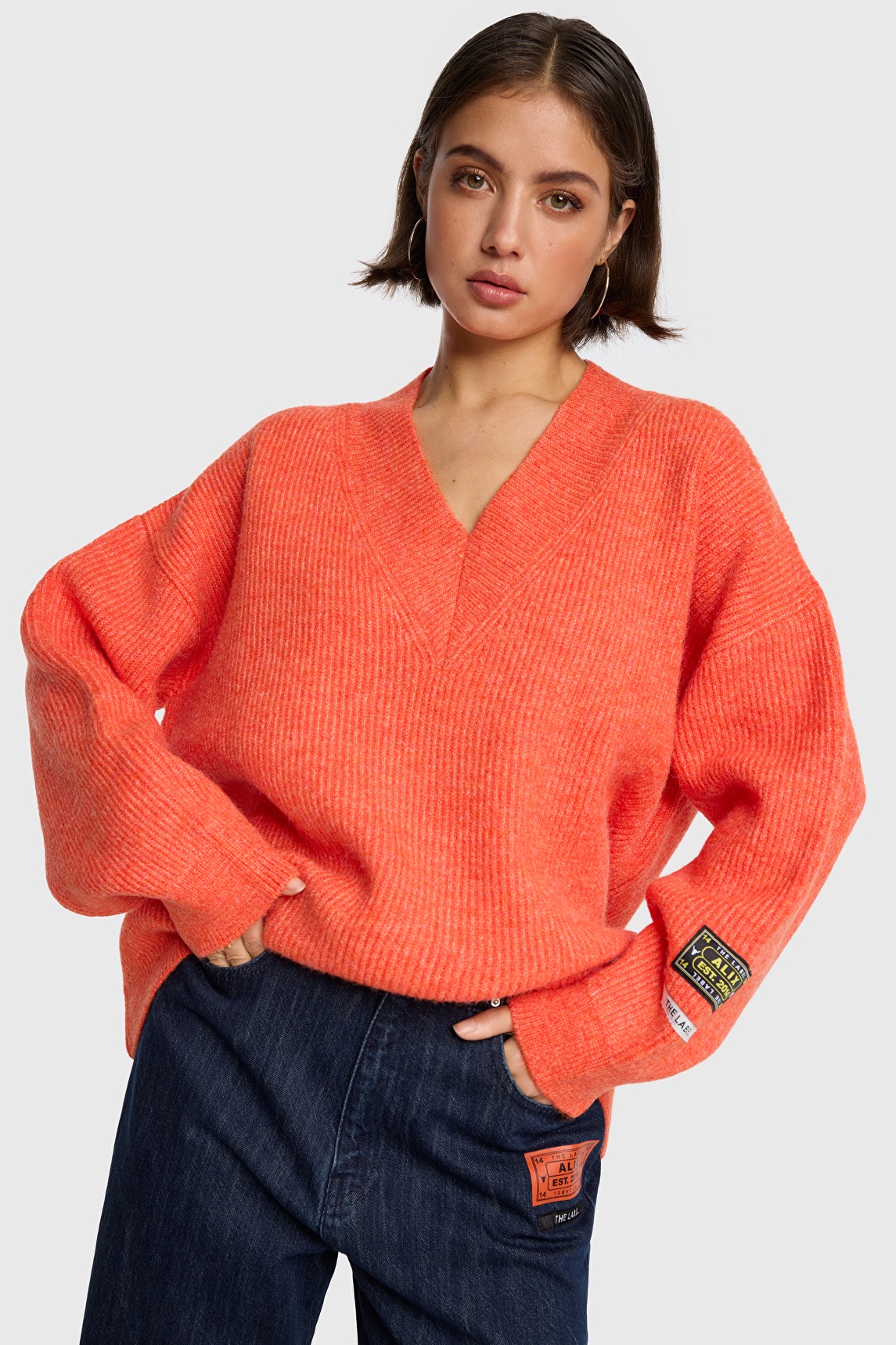 Alix The Label V-Neck Pullover