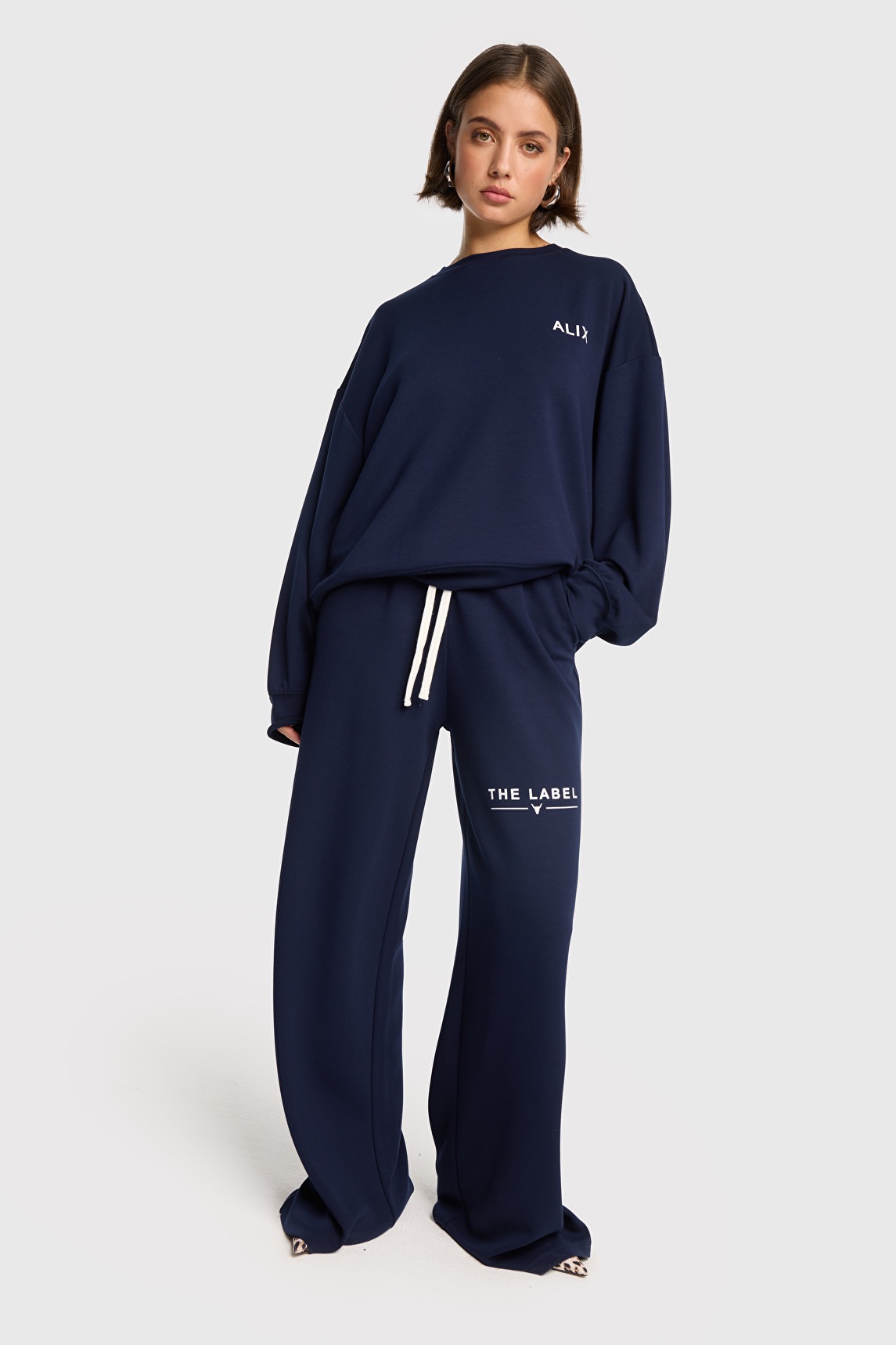 Alix The Label Wide Leg Scuba Pants