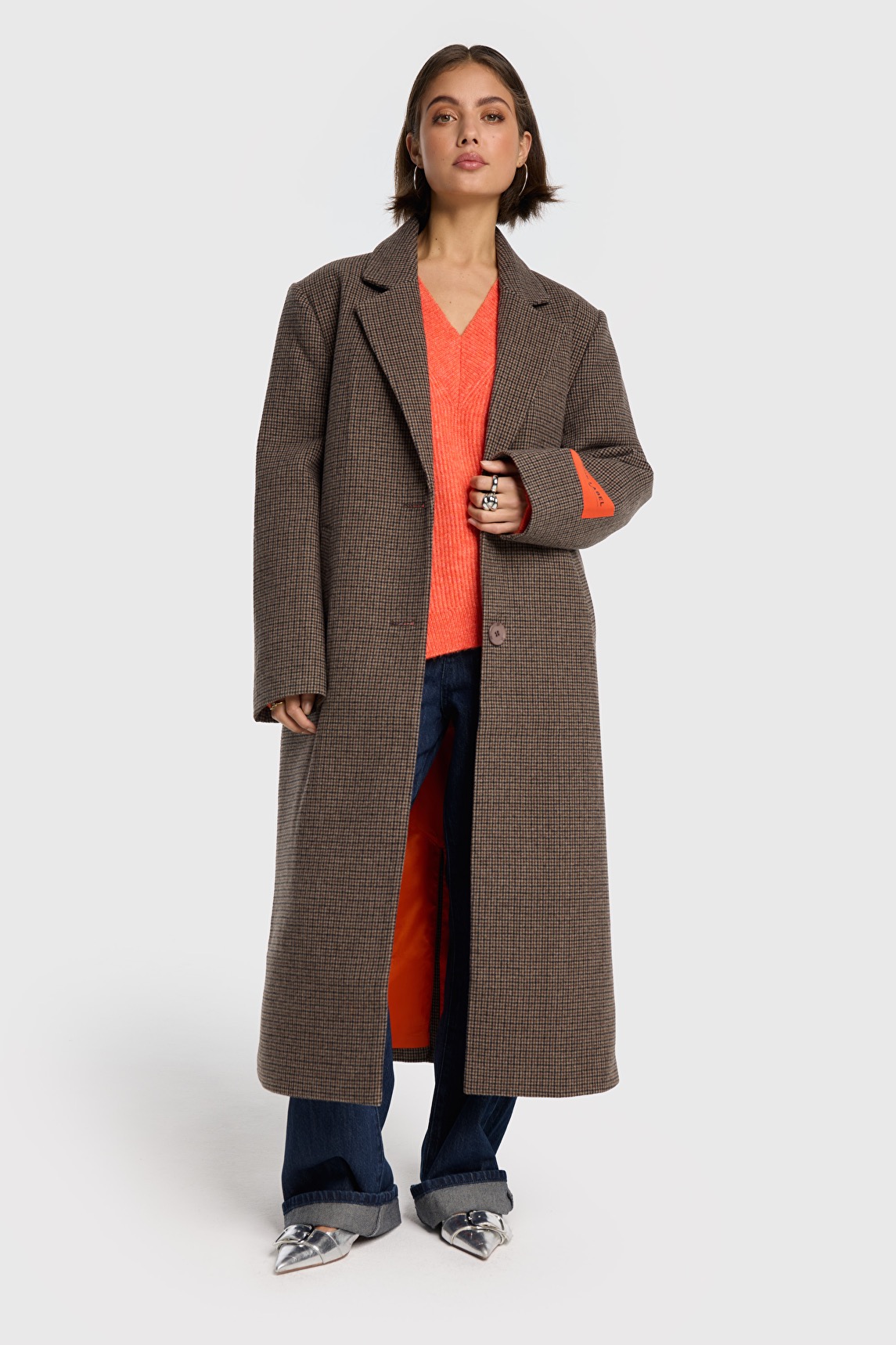 Alix The Label Checked Coat