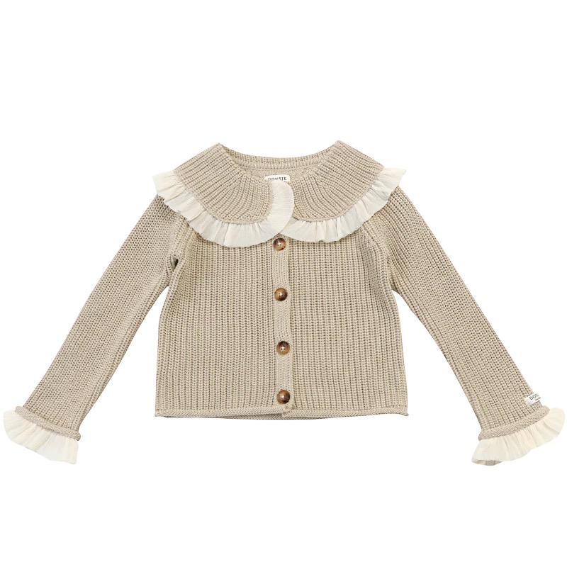 Zoila Cardigan | Oyster Grey