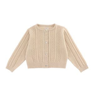 Danik Merino Wol Cardigan | Soft Sand