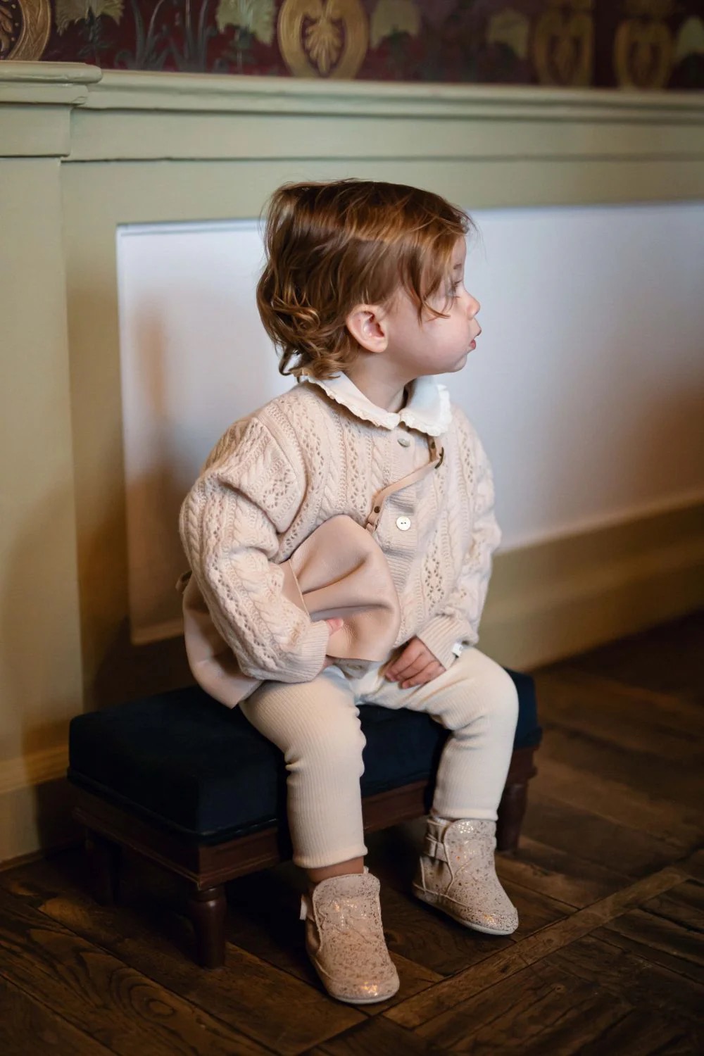 Danik Merino Wol Cardigan | Soft Sand
