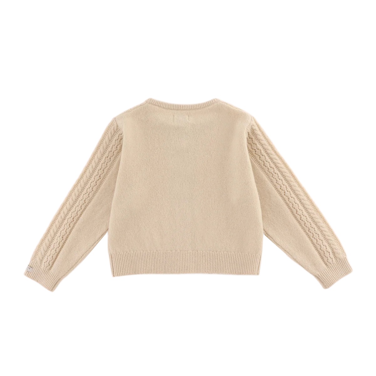 Danik Merino Wol Cardigan | Soft Sand