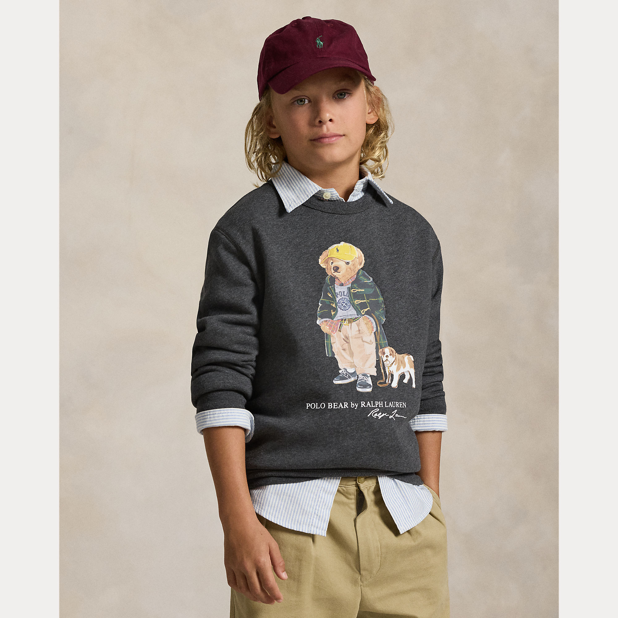 Ralph Lauren Bear Sweater Donkergrijs