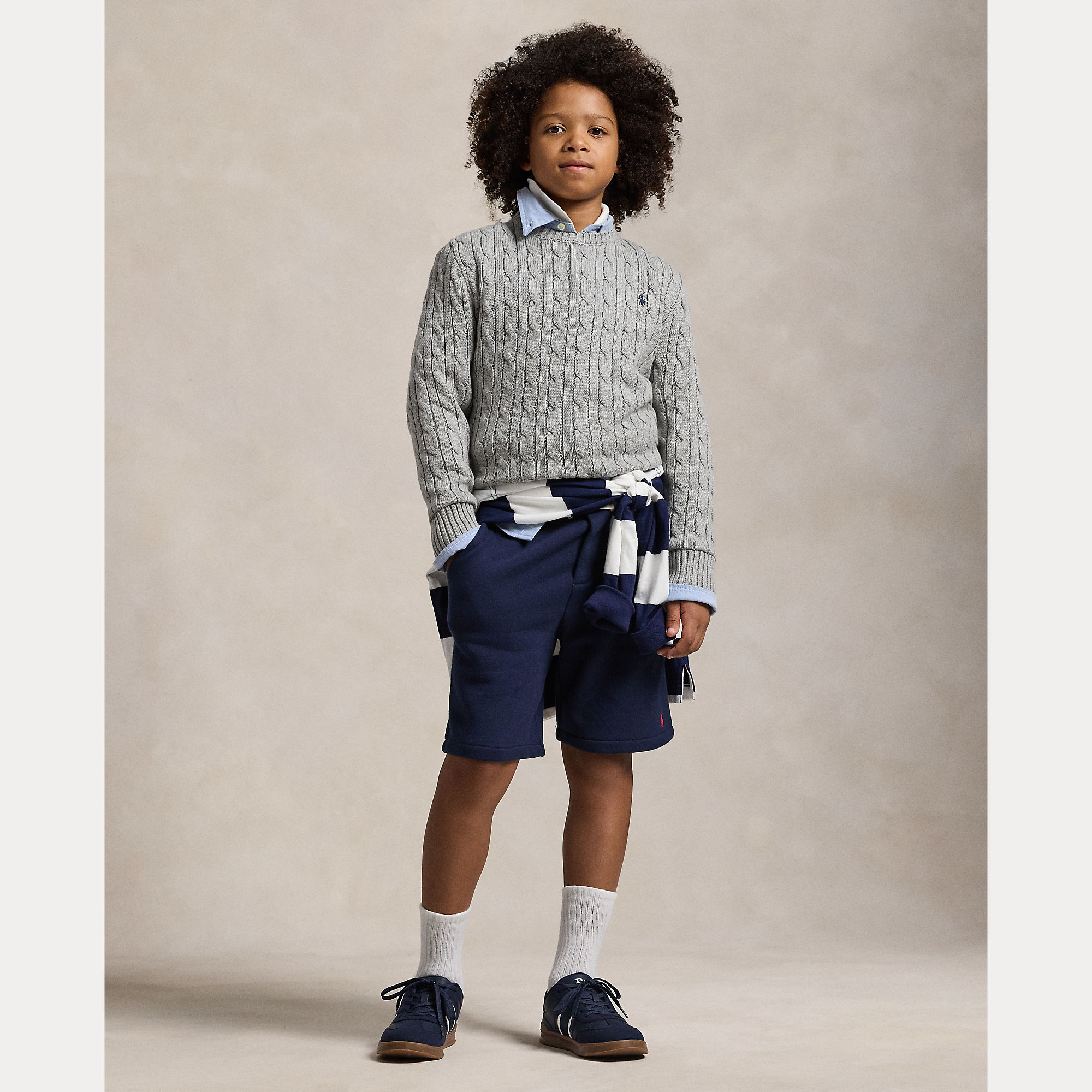 Ralph Lauren Knitted Sweater Grijs