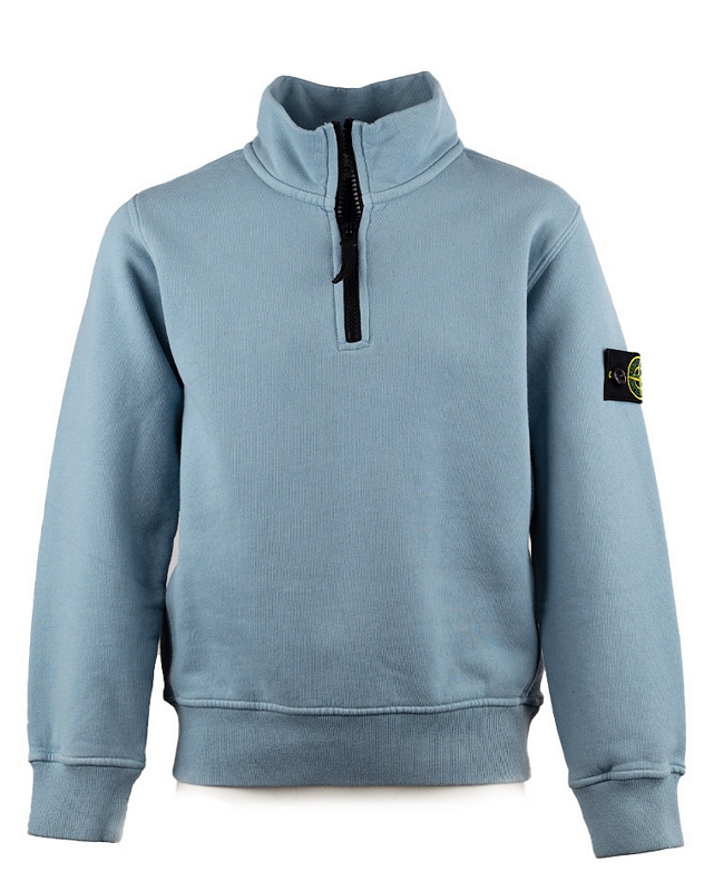Stone Island Zip Sweater Petrol blauw V004A