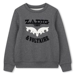 Zadig & Voltaire Sweater Logo Grijs