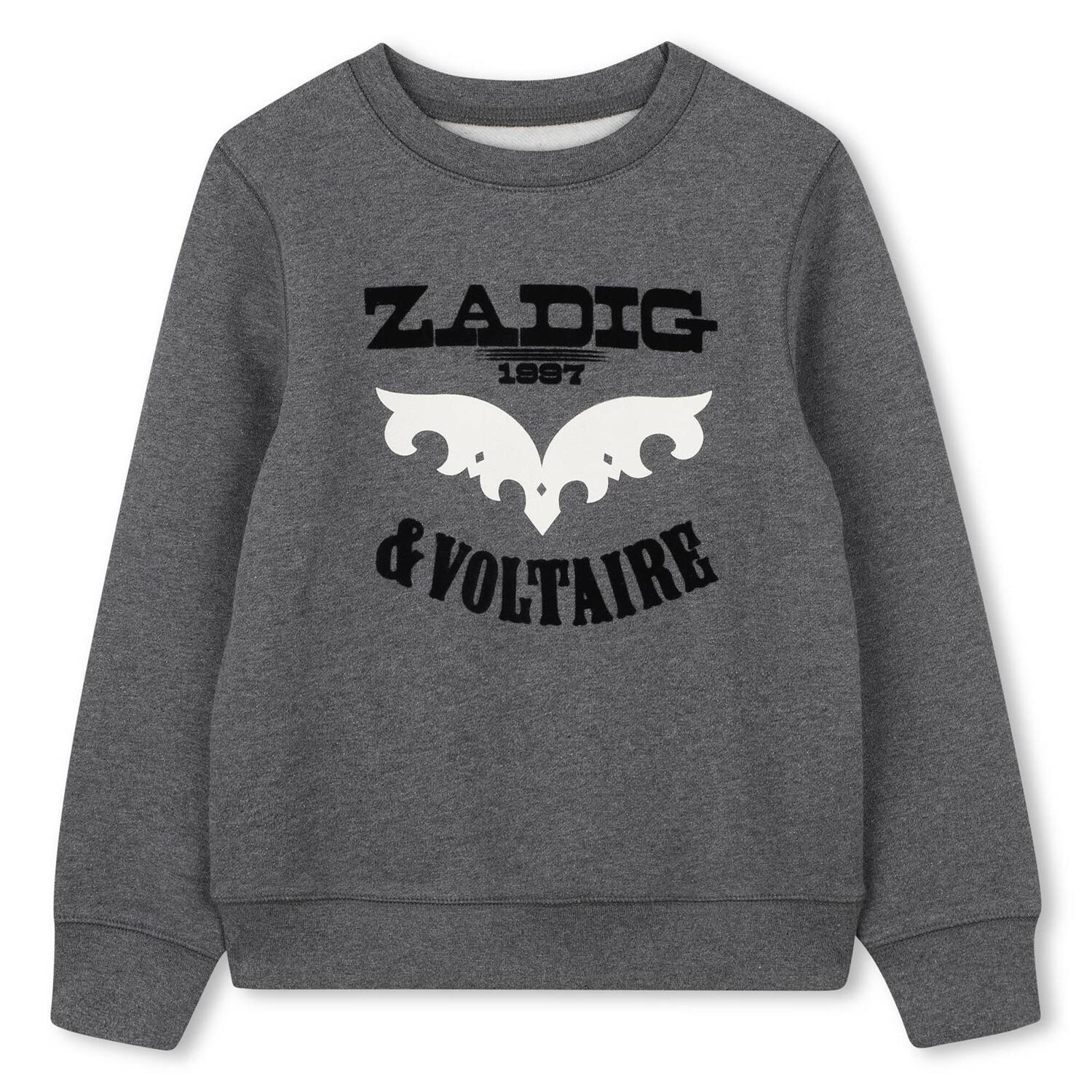 Zadig & Voltaire Sweater Logo Grijs