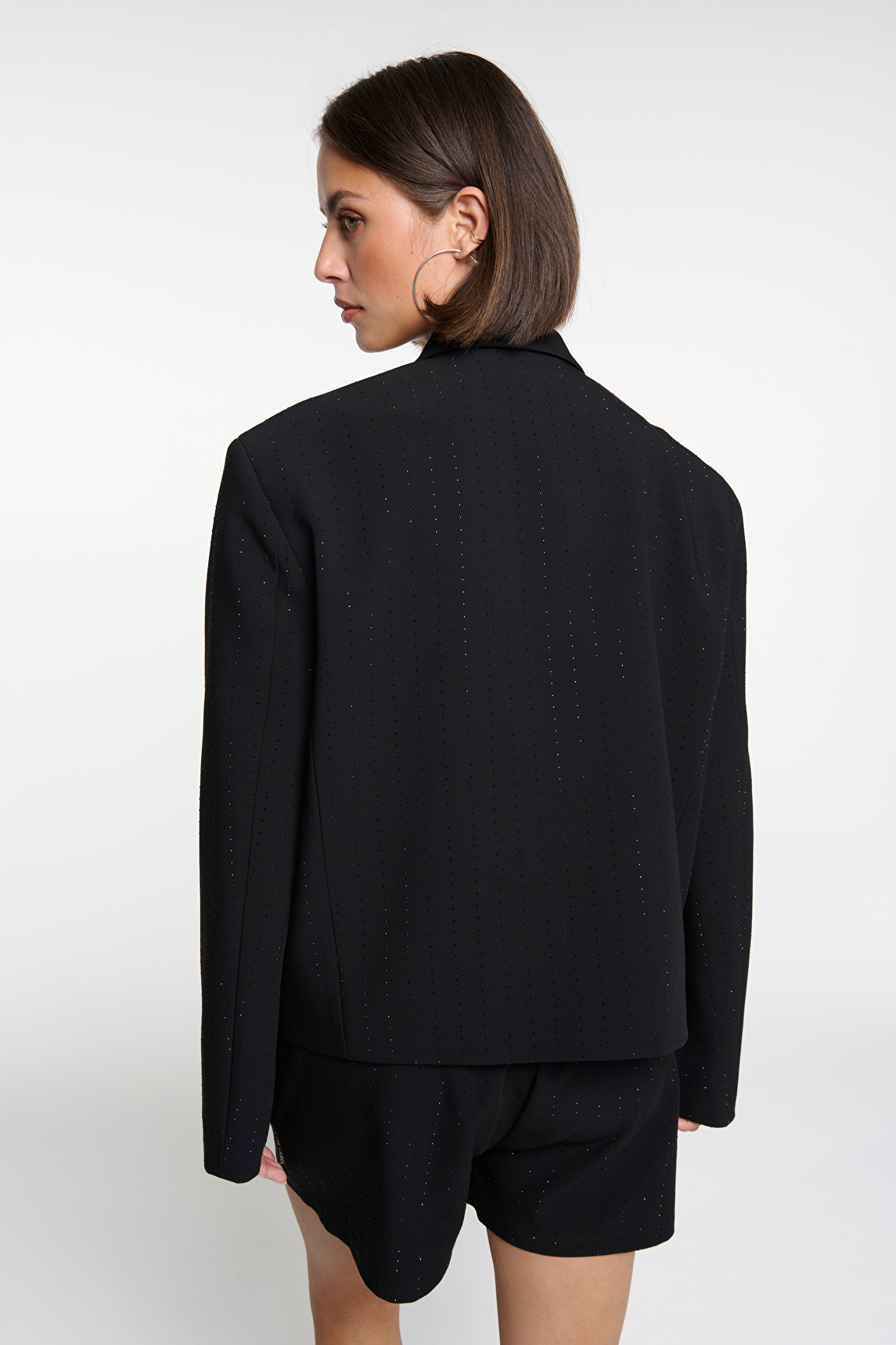 Alix The Label CROPPED STUDS BLAZER