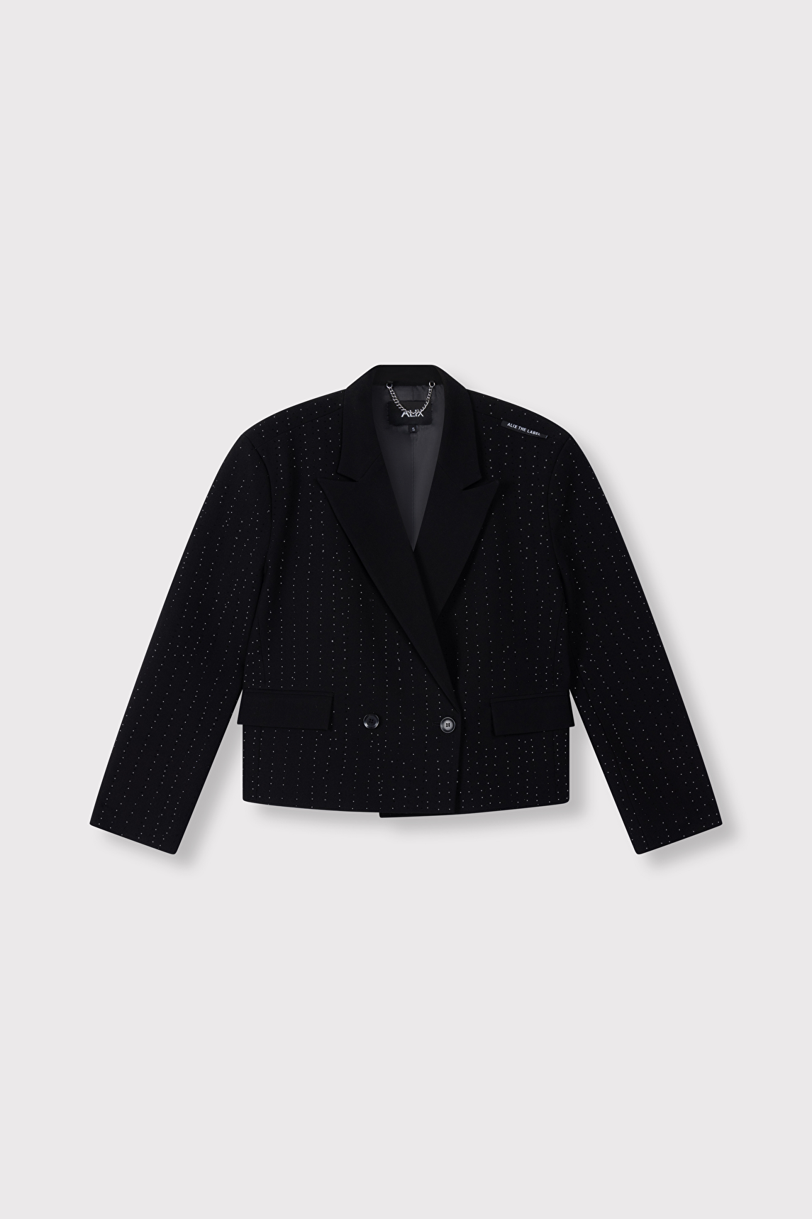 Alix The Label CROPPED STUDS BLAZER